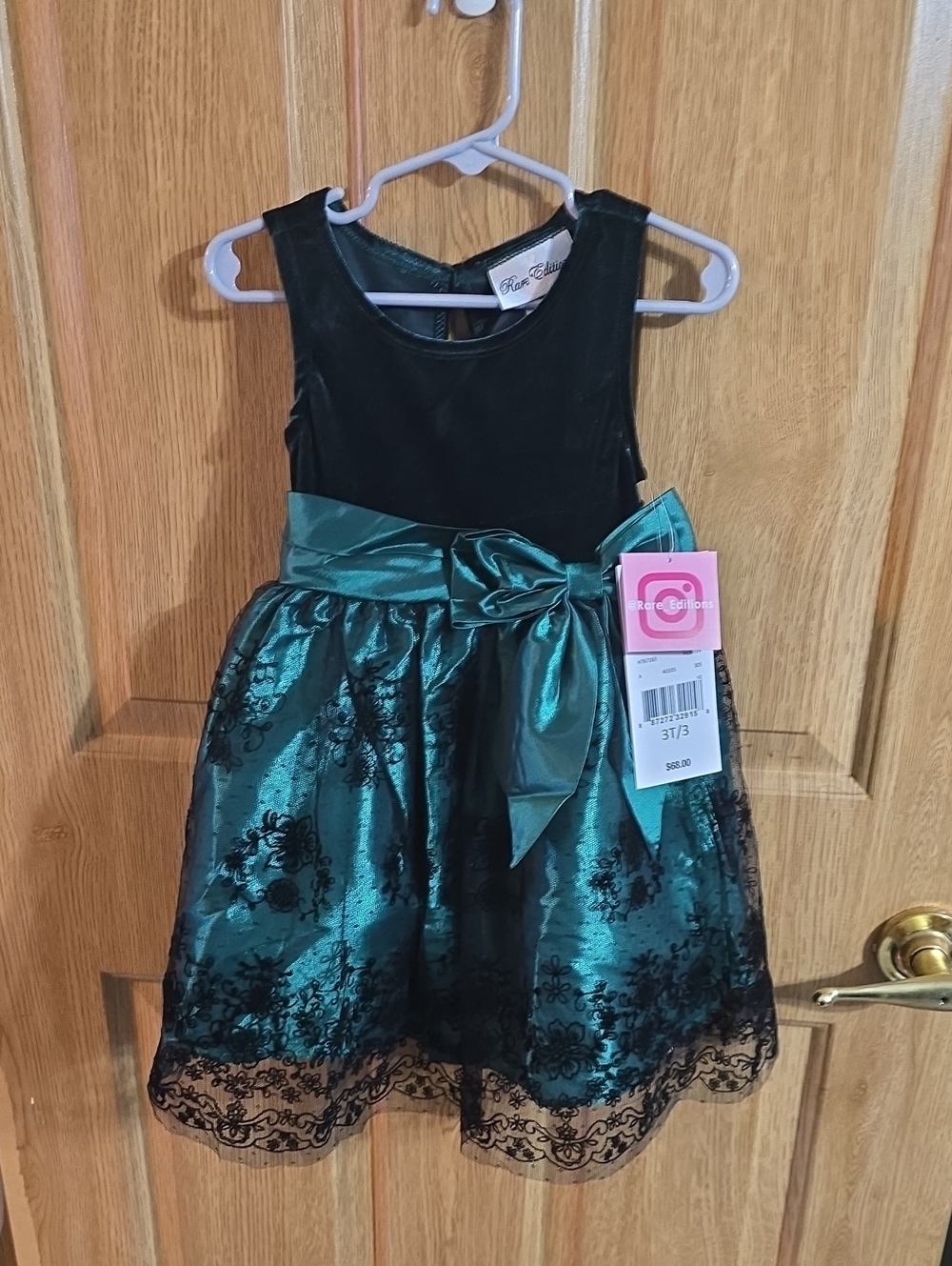 Rare Editions Emerald Green  Party Dress